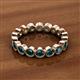 3 - Arria 3.00 mm London Blue Topaz Eternity Band 