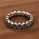 3 - Arria 3.00 mm Blue Diamond Eternity Band 