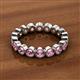 3 - Arria 3.00 mm Pink Tourmaline Eternity Band 