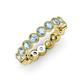 4 - Arria 3.00 mm Aquamarine Eternity Band 
