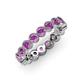 4 - Arria 3.00 mm Amethyst Eternity Band 