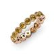 4 - Arria 3.00 mm Citrine Eternity Band 