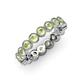 4 - Arria 3.00 mm Peridot Eternity Band 