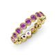 4 - Arria 3.00 mm Amethyst Eternity Band 