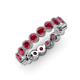 4 - Arria 3.00 mm Ruby Eternity Band 