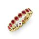 4 - Arria 3.00 mm Ruby Eternity Band 