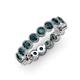 4 - Arria 3.00 mm London Blue Topaz Eternity Band 