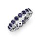 4 - Arria 3.00 mm Blue Sapphire Eternity Band 