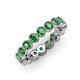 4 - Arria 3.00 mm Green Garnet Eternity Band 