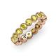 4 - Arria 3.00 mm Yellow Diamond Eternity Band 