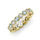 3 - Arria 3.00 mm Aquamarine and Diamond Eternity Band 