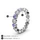 4 - Arria 3.00 mm Tanzanite and Diamond Eternity Band 