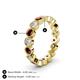 4 - Arria 3.00 mm Red Garnet and Diamond Eternity Band 