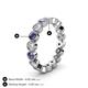 4 - Arria 3.00 mm Iolite and Diamond Eternity Band 