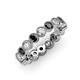 3 - Arria 3.00 mm Black Diamond and White Lab Grown Diamond Eternity Band 