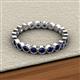 3 - Arria 2.70 mm Blue Sapphire Eternity Band 