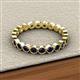 3 - Arria 2.70 mm Blue Sapphire Eternity Band 