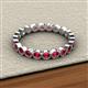 3 - Arria 2.70 mm Ruby Eternity Band 