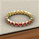 3 - Arria 2.70 mm Ruby Eternity Band 