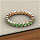 3 - Arria 2.70 mm Green Garnet Eternity Band 