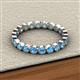 3 - Arria 2.70 mm Blue Topaz Eternity Band 