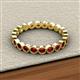 3 - Arria 2.70 mm Red Garnet Eternity Band 