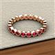3 - Arria 2.70 mm Ruby Eternity Band 