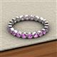 3 - Arria 2.70 mm Amethyst Eternity Band 