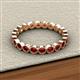 3 - Arria 2.70 mm Red Garnet Eternity Band 