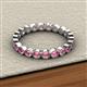 3 - Arria 2.70 mm Rhodolite Garnet Eternity Band 