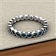 3 - Arria 2.70 mm Blue Diamond Eternity Band 