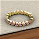 3 - Arria 2.70 mm Pink Tourmaline Eternity Band 