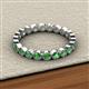 3 - Arria 2.70 mm Green Garnet Eternity Band 