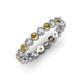 3 - Arria 2.70 mm Citrine and Diamond Eternity Band 