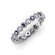3 - Arria 2.70 mm Iolite and Diamond Eternity Band 