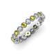 3 - Arria 2.70 mm Yellow and White Diamond Eternity Band 