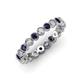 3 - Arria 2.70 mm Blue Sapphire and Diamond Eternity Band 
