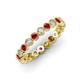 3 - Arria 2.70 mm Ruby and Diamond Eternity Band 