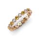 3 - Arria 2.70 mm Citrine and Diamond Eternity Band 