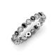 3 - Arria 2.70 mm Black and White Diamond Eternity Band 