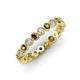 3 - Arria 2.70 mm Smoky Quartz and Diamond Eternity Band 