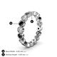 4 - Arria 3.00 mm Black Diamond and White Lab Grown Diamond Eternity Band 