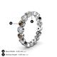 4 - Arria 3.00 mm Smoky Quartz and Lab Grown Diamond Eternity Band 