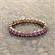 3 - Arria 2.40 mm Amethyst Eternity Band 