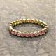 3 - Arria 2.40 mm Rhodolite Garnet Eternity Band 