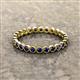 3 - Arria 2.40 mm Blue Sapphire Eternity Band 