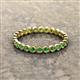3 - Arria 2.40 mm Green Garnet Eternity Band 