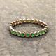 3 - Arria 2.40 mm Green Garnet Eternity Band 