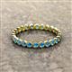 3 - Arria 2.40 mm Blue Topaz Eternity Band 