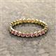 3 - Arria 2.40 mm Pink Tourmaline Eternity Band 